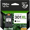 Washope 301XL 301 XL Sostituzione per Cartuccia HP 301 Nero per HP Envy 5530 | Cartucce 301XL Compatibili per HP Envy 4500 Officejet 4630 2620 4636 Deskjet 2540 2510 1510 2050 1050a 2050a 3050a, Con Chip