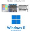 Microsoft Windows Box Windows 11 Professional Coa Sticker 10pz
