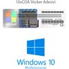 Microsoft Windows Box Windows 10 Professional Coa Sticker 10pz