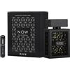 RESAES Resistant and aesthetic Profumo Rave Now Eau de Parfum 100 ml, profumo arabo per uomo di lunga durata, con atomizzatore ricaricabile da 5 ml, fragranza maschile fruttato legnoso con note di ananas, gelsomino e muschio (Black
