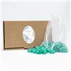 Kywië Florex Sapone al latte di pecora a forma di cuore - 50 pezzi mini saponi per ospiti - Sapone naturale fatto a mano - Battesimo, comunione, cresima, regalo per ospiti - In confezione regalo (Fiordaliso