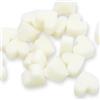 Kywië Florex - Sapone per latte di pecora, mini cuore, classico, bianco, 100 pezzi, in sacchetto di organza, sapone, bomboniera, matrimonio, battesimo, comunione, 100 pezzi
