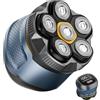 Singphere Rasoio Elettrico Testa Calva Uomo, IPX7 Impermeabile Rasoio Elettrico Barba, 6D Rasoio Testa Magnetiche, Rasoio Capelli Uomo Testa Calva con Display LED &Type-C