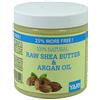 Yari, 100% Raw Natural Shea Butter & Argan Oil, crema corpo al burro di karité e olio di argan da 250 ml