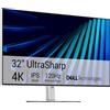 Dell UltraSharp 32 Monitor - U3226QER, 4K UHD (3840x2160), 120Hz, IPS Black | 5ms, 99% DCI-P3, HDR600, 2 Thunderbolt, 3 USB-C, 2 DisplayPort, HDMI, 5 USB, RJ45, 3 Anni di Garanzia, Light Ash