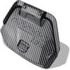 YDADV Per NMAX V3 Cassetta degli attrezzi Coperchio di stoccaggio NMAX 125 155 Tech Max Accessori Porta caricatore USB Coperchio NMAX 155 2025 Cappucci antipolvere (Modello in fibra di carbonio-1)