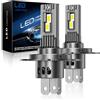 SHINYY Lampadine H4 LED 26000LM, Nuova Potenti 6500K Bianca Fredda Lampade LED H4 HB2 9003 per Auto Fari Anabbaglianti/Abbaglianti, Plug and Play, Pack da 2