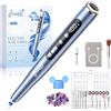 JOREST Fresa per Unghie, Lima Unghie Elettrico Portatile, Pedicure Professionale Piedi, 35000 RPM, Kit Semipermanente Unghie, Kit Ricostruzione Gel,Cura Delle Unghie a Casa o in Salone, Aqua Blue