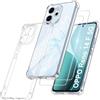 FLLAO Cover per OPPO Reno 14 F (4G / 5G) / OPPO Reno 14 FS 5G - Trasparente | 2 Vetro Temperato, Anti Ingiallimento Antiurto Protezione Fotocamera Silicona TPU Custodia per OPPO Reno 14 F/14 FS