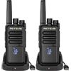 Retevis RT668H PMR446 Walkie Talkie Display Active View Tipo-C (2 Pezzi) | Radio Bidirezionale Robusta Ricaricabile per Viaggi Ciclismo, 1200mAh, Ricetrasmittenti Professionali con Bateria Longeva