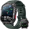 NONGAMX Orologio Smartwatch Uomo con GPS Tracker: 1.95" HD Smart Watch con Chiamate Bluetooth LED Torcia Cardiofrequenzimetro SpO2 Sonno Impermeabile 100+ Fitness Sport Contapassi Watches per IOS e Android