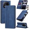Jasonyu Cover per Xiaomi Redmi Note 14 Pro 5G/Note 14 Pro Plus 5G/Poco X7, Blu | Flip Libro, Slot Porta Carte, Portafoglio, Magnetica, Funzione Supporto,PU Pelle, TPU Antiurto Custodia