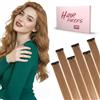 SEGO Pro Extension Capelli Veri Clip 6 Pezzi 45cm #6 Marrone Chiaro Extension Clip Capelli Veri Umani Fascia Unica Highlight Remy Human Hair Naturali (44g)
