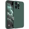 Mixroom - Cover Custodia Case per iPhone 16 Pro Max Protezione Copre Fotocamera in Silicone TPU Opaco con Bordi Piatti Colore Verde Foglia