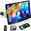 URVOLAX Android 13 Autoradio 1 Din con Schermo, CarPlay Wireless Android Auto 10.1 Pollici Radio Bluetooth Car Play Touchscreen Stereo Monitor Navigatore DAB+ 8 Core 32G Wifi 4G GPS Retrocamera