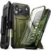 SUPCASE Cover per iPhone 18 Pro Max/iPhone 17 Pro Max Custodia 360, Verde | con Pulsante di Controllo della Fotocamera, Supporto e Protezione per lo Schermo [Protezione di Livello Militare]