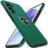 AIOVETEAB Cover per Samsung Galaxy A55 5G, Custodia Antiurto Militare Supporto Anello Robusta TPU Silicone Bumper Case Custodie per A55 5G, Verde