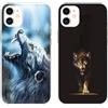 Mixroom - Cover Custodia Back case In TPU Silicone Morbido Per iPhone 11 Fantasia Lupo 570+590