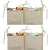Flintronic 2PCS Borsa Appendere per Lettino, Organizer per Cameretta dei Bambini, per Letto Usato per Riporre Vestiti Pannolini Giocattoli