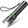 Azyvum Torcia LED Ricaricabile, Mini Super Luminoso Torcia Potente, 3 Modalità di Illuminazione, Alta Potente, Zoomabile, Portatile per Campeggio/Escursionismo/Emergenza/Interruzione di Corrente