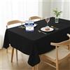 Utopia Kitchen Tovaglia Antimacchia - 140 x 240 cm (Confezione da 1, Nero) Lavabile in Lavatrice Copritavolo - Ottimo per Feste, Eventi, Matrimoni e Ristoranti (55 x 95 Pollici)