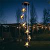 ZVO Campane a Vento Solare con Stella, Campane di Vento Solare per Esterno, Luce Solare Sonagli a Vento da Esterno LED, Decorazioni Terrazzo da Appendere per Balcone Giardino