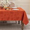 Softalker Tovaglia antimacchia autunnale arancione con design a foglie d'acero 140x320 cm,18 posti,poliestere 210GSM,lavabile,alta qualità,perfetta per banchetti,Halloween,atmosfera,regalo.