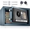 TecTake CASSAFORTE A MURO NUMERICA DIGITALE ELETTRONICA SICURO 20x31x22cm 4,6 kg