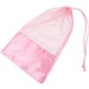 Homoyoyo Borsa per Scarpette da Ballo in Rete Rosa con Coulisse | Tessuto Traspirante con Base in Raso, Chiusura Rapida, per Bambine e Allieve Durante Prove e Recite