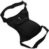 iplusmile Marsupio Sportivo da Gamba in Tela Nera Tasche Multiple | Cuciture Incrociate Agli Angoli, Chiusura a Zip in Metallo, per Jogging, Shopping, Campeggio e Corsa