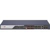 HIKVISION DS-3E0318P-E - Switch PoE 18 Porte, 16 PoE Fast Ethernet + 2 Uplink Gigabit Combo, 225 W
