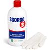 HM Sgorgo Sì Disgorgante Scarichi, 1 Flacone da 1 Litro, per WC, Lavandino e Doccia, con Guanti