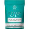 AROMATIKA trust the power of nature Sali di Epsom di Menta Piperita 1000g - Sali di Epsom con Olio Essenziale di Menta Piperita - Puro e Naturale al 100% - Solfato di Magnesio Concentrato - Lenitivo e allevia la fatica - Rilassamento