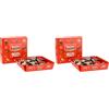 Loacker, Best of Moments 100 Years, Mix di Bontà a Base di Wafer al Cioccolato in Formato Mini, Idea Regalo, Party Box con Vassoio, Confezione Regalo con 44 Cioccolatini Monoporzione (Confezione da 2)