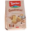 Loacker, Quadratini Cappuccino, Cubetti da Mangiare in un Boccone, con Cinque Strati di Cialdine Wafer e Quattro di Crema al Cappuccino, Snack Dolci per Colazione, 12 Sacchettini Richiudibili