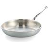 GreenPan Premier 5PLY Padella Inox Non Rivestita 24 cm, 5-Strati, Induzione, Adatta al Forno 250 °C, Lavabile in Lavastoviglie, Argento