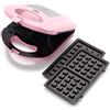GreenChef Electric 3 in 1 Macchina per Panini, Waffle e Sandwich, Piastre in Ceramica Antiaderente Rimovibili, senza PFAS e BPA, Lavastoviglie, Multifunzione, Temperatura Controllata, Rosa