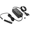 Poppstar Alimentatore Universale Regolabile CA CC (5V 6V 7,5V 9V 12V - 3A e 13,5V 15V - 2,4A) con 8 Connettori a Spina CC e LED