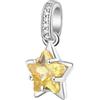 Brosway Charm Donna in Argento e Energy Yellow con Simbolo Stella | Collezione Fancy - FEY21