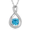 GEMLANTO collana di smeraldo creata in argento sterling collane di pietre di nascita di maggio per le donne regali di gioielli festa della mamma, catena regolabile