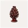 KeyHome Store Pigna Artigianale in Terracotta Rosso Bordeaux H.16x26 cm