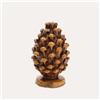 KeyHome Store Pigna Artigianale in Terracotta Giallo Senape H.16x26 cm