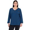gs1 data protected company 4069787000005 Ulla Popken Maglia dalle Linee morbide con Scollo a V e Maniche Lunghe 725334