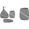 MSV Set da 2 Bicchieri Poliresina Grigio | ampia apertura, base stabile, colore grigio