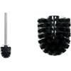 Spirella Set da 2 Testine di ricambio Inox Nero | testina di ricambio, attacco a vite, colore nero