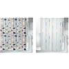 Spirella Set da 2 Tende doccia Multicolore e Bianco | trattamento antimuffa, lavabile in lavatrice, multicolore / bianco