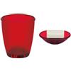 Spirella Set Bagno Bicchiere + Portasapone Rosso | ampia apertura, base stabile, scanalature di scolo, superficie liscia, colore rosso