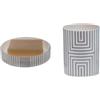 Spirella Set Bagno Portasapone + Bicchiere Nero | scanalature di scolo, superficie liscia, ampia apertura, base stabile, colore nero