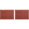 MSV Set da 2 Tappeti bagno Terracotta | retro antiscivolo, lavabile in lavatrice, colore terracotta