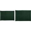 MSV Set da 2 Tappeti bagno Verde scuro | retro antiscivolo, lavabile in lavatrice, colore verde scuro
